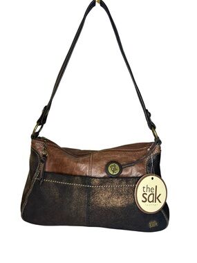 The Sak Brown and Chestnut Leather Shoulder Bag
